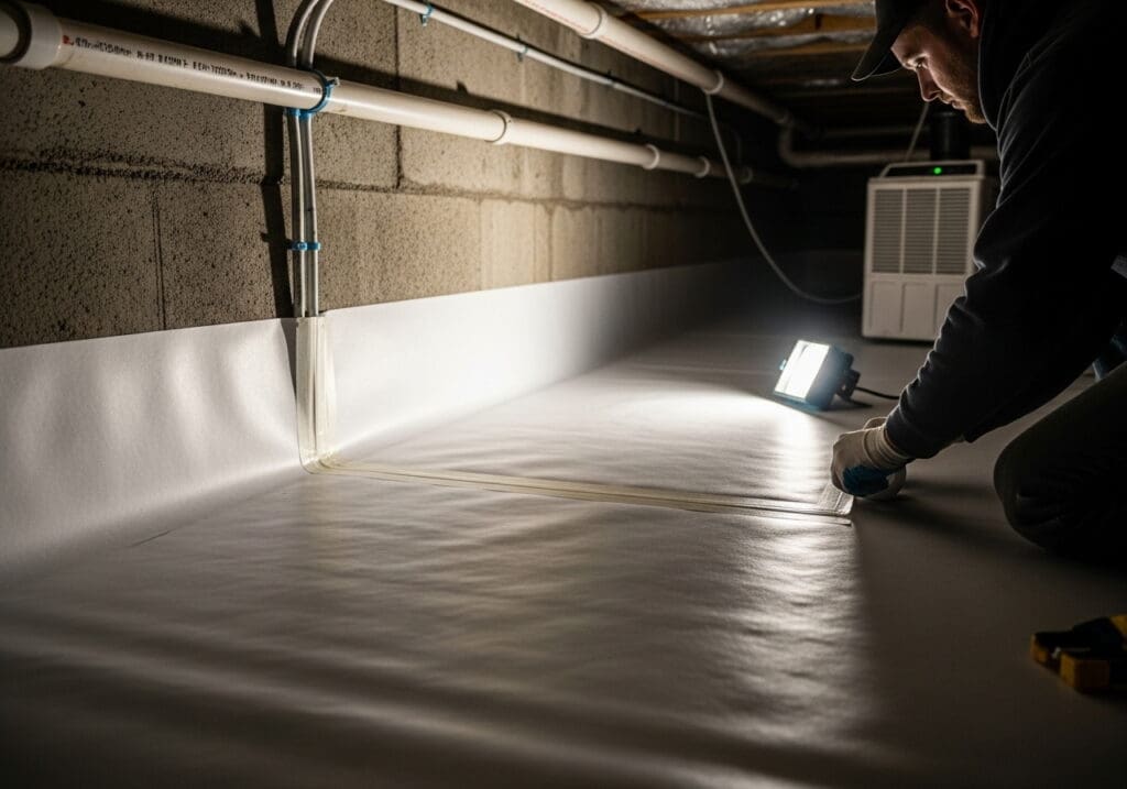 How Crawl Space Encapsulation in Columbus Stops Fall Moisture Problems