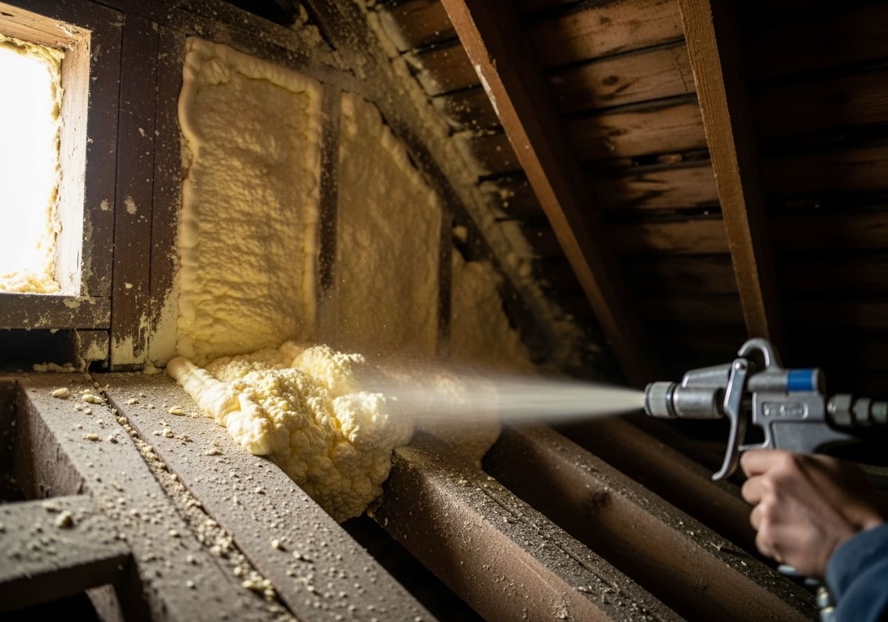 Why Older Columbus Homes Benefit From Spray Foam Insulation Upgrades